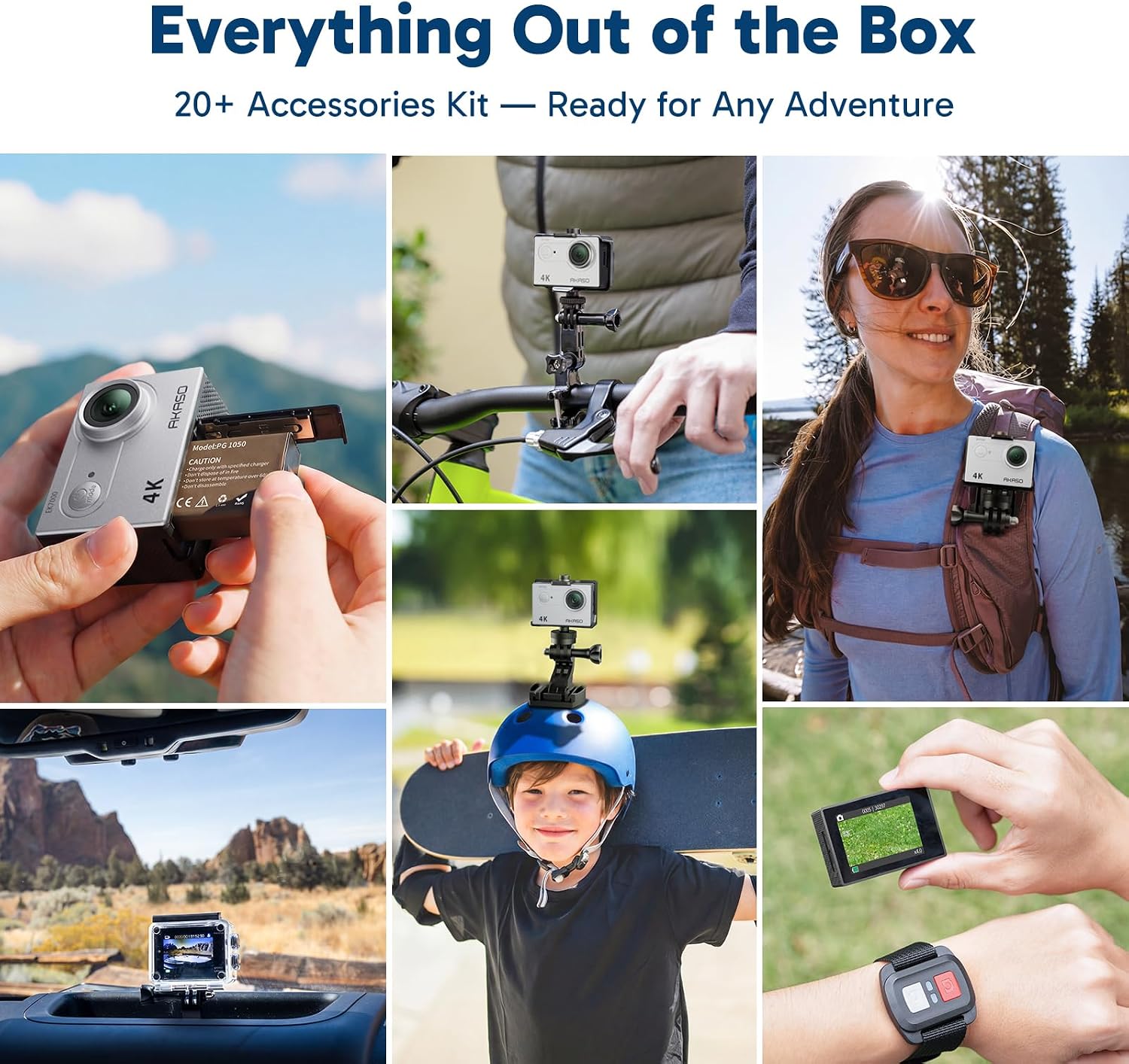 Thumbnail 6 de AKASO EK7000 4K30FPS Action Camera – 20MP Ultra HD Underwater Ready with 170° Wide Angle