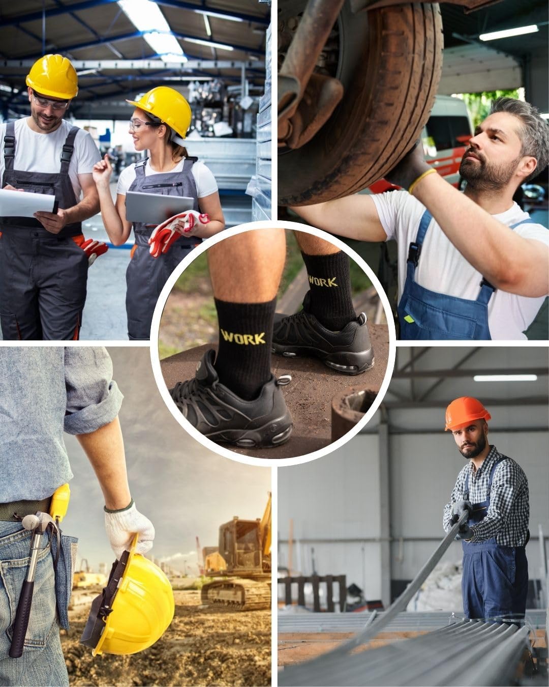 Thumbnail 1 de Calze da lavoro uomo rinforzate WORK Socks: comfort e durata per cantiere e outdoor