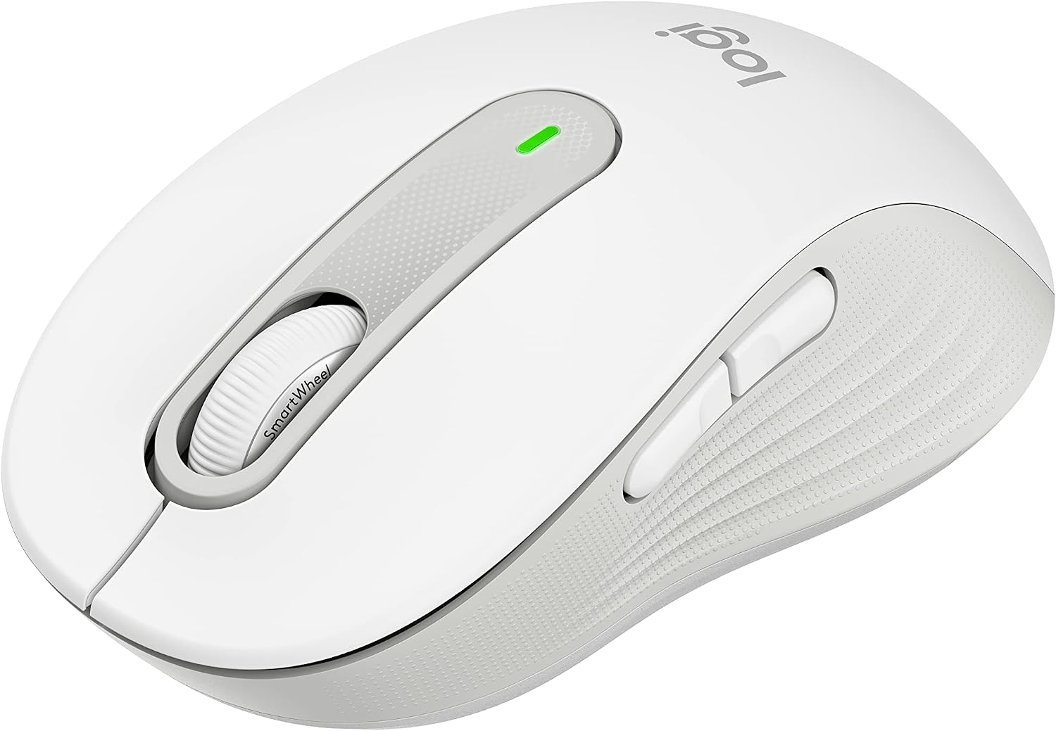 Detalle de Logitech Signature M650 Wireless Mouse, Small-to-Medium, Off-White