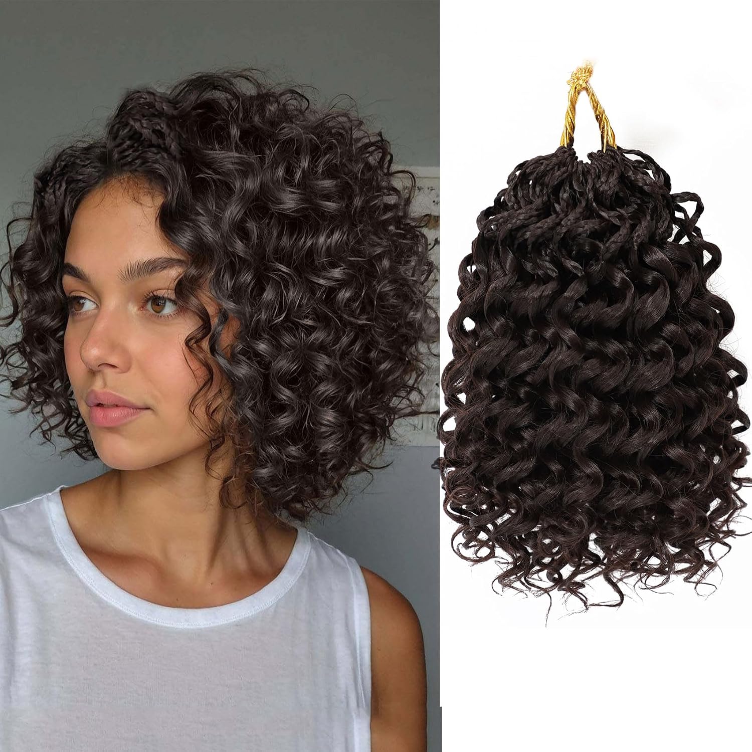Thumbnail 6 de Curly Crochet Hair, 10 Inch