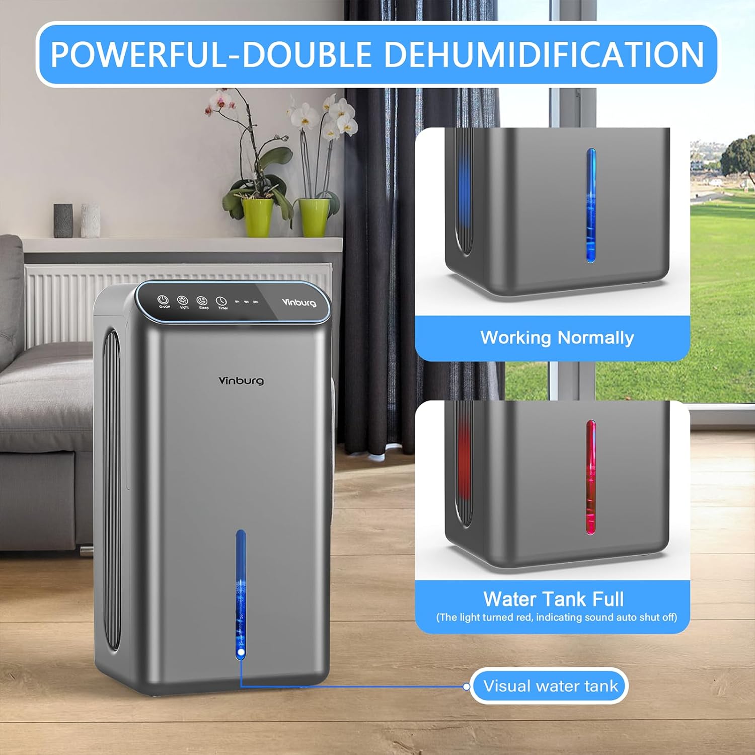 Thumbnail 4 de Dehumidifier for Basement 85 oz — 800 sq ft 🏠