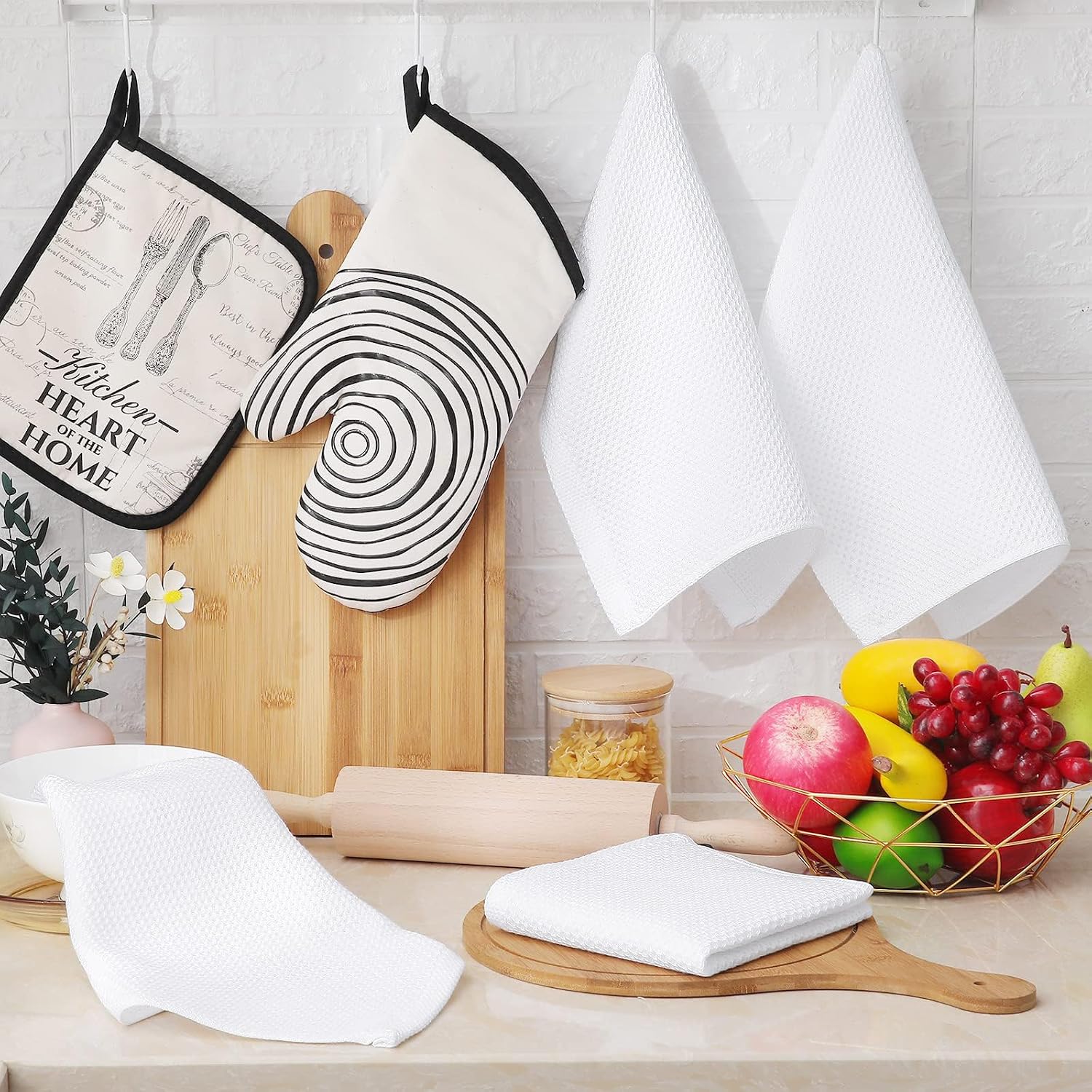 Thumbnail 5 de Homaxy 100% Cotton Kitchen Cloths 12x12 in, 6-Pack 🧽