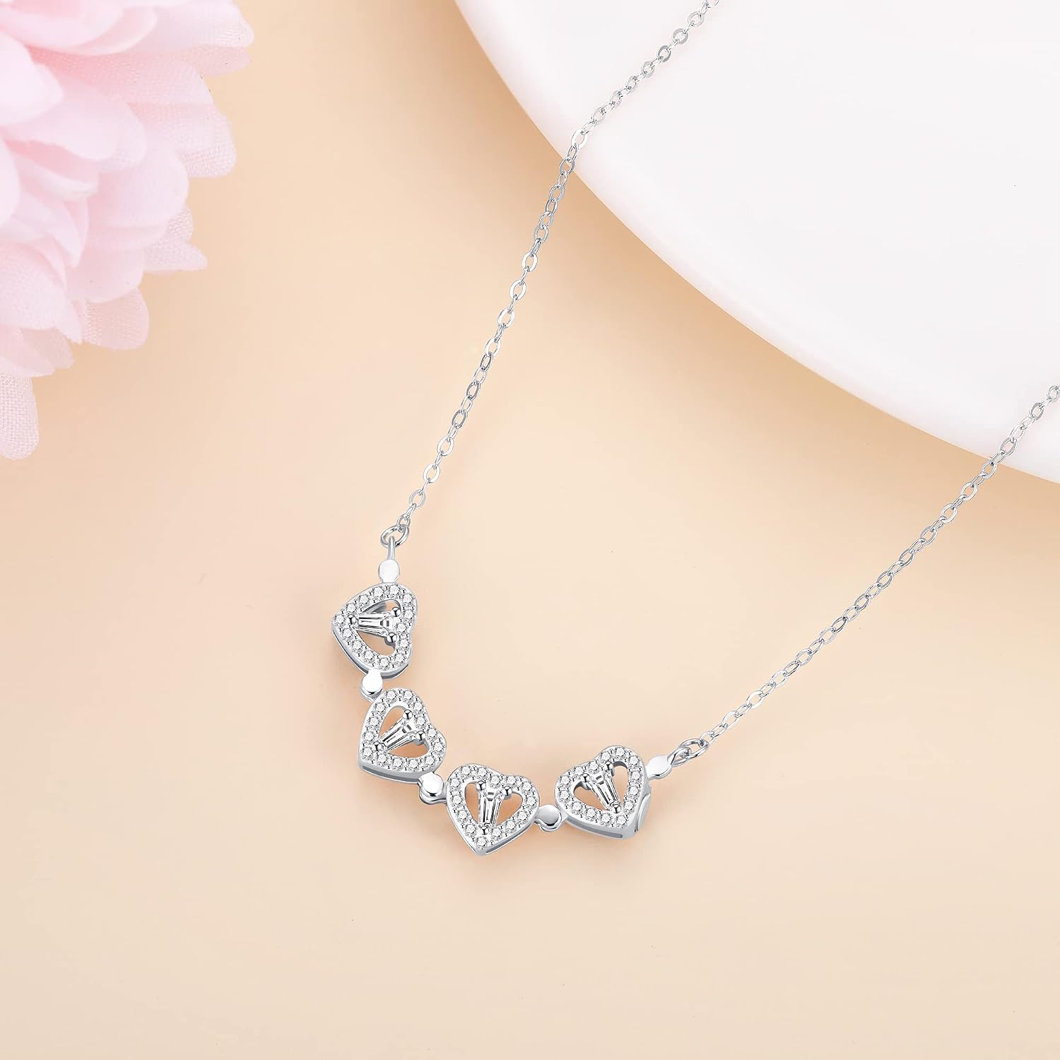 Detalle de Collier trèfle à 4 feuilles en argent 925 Jrêveinfini (pendentif 15 mm) porte-bonheur