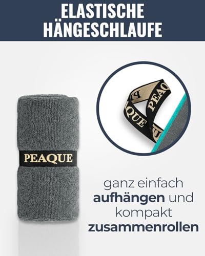 Thumbnail 3 de PEAQUE Fitness-Handtuch aus Mikrofaser, 120 × 50 cm, mit Umschlag