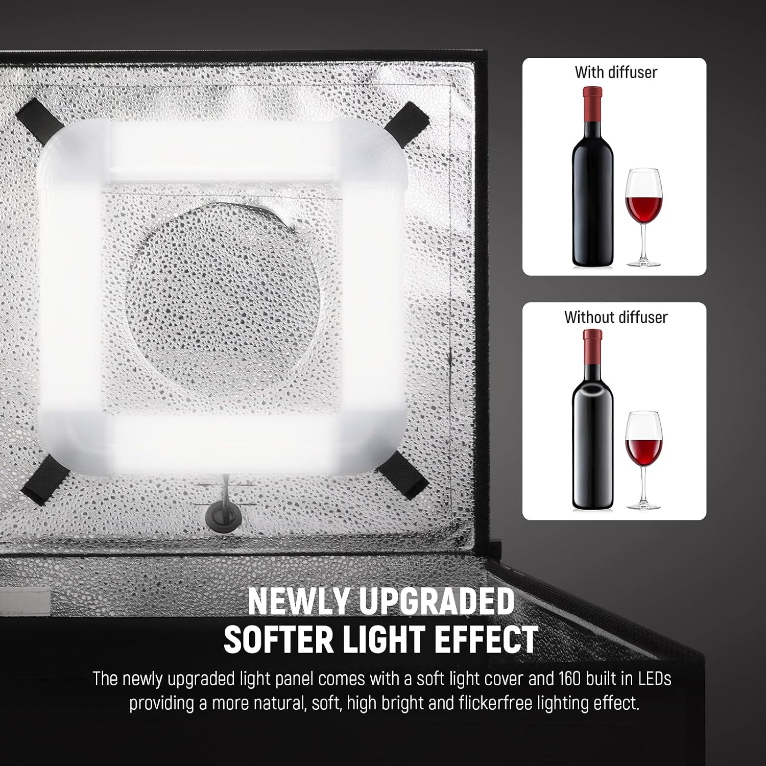 Thumbnail 1 de NEEWER 50W Upgraded Photo Studio Light Box (24" x 24")