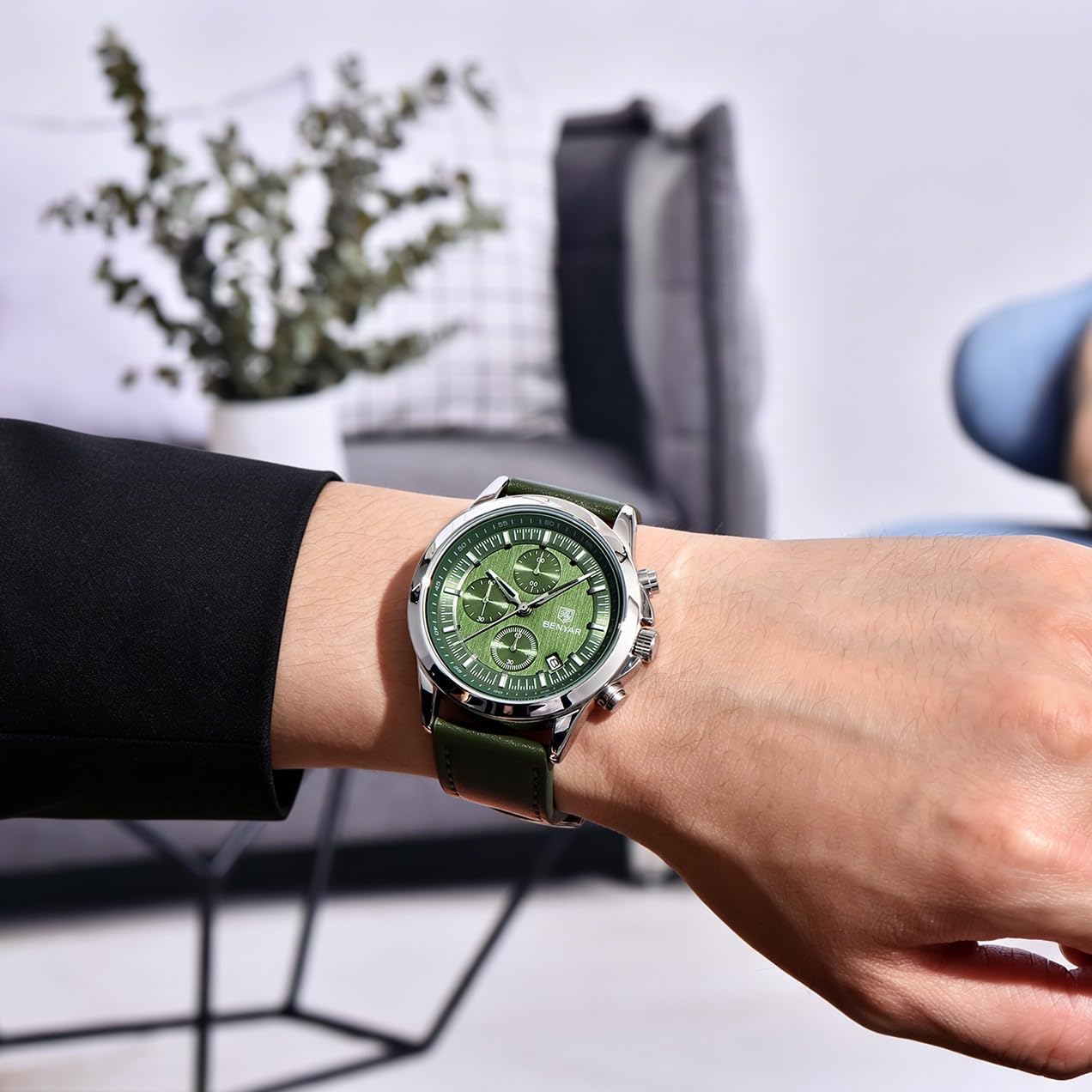 Detalle 2 de BENYAR Chronograph Herrenuhr 42 mm Quarz