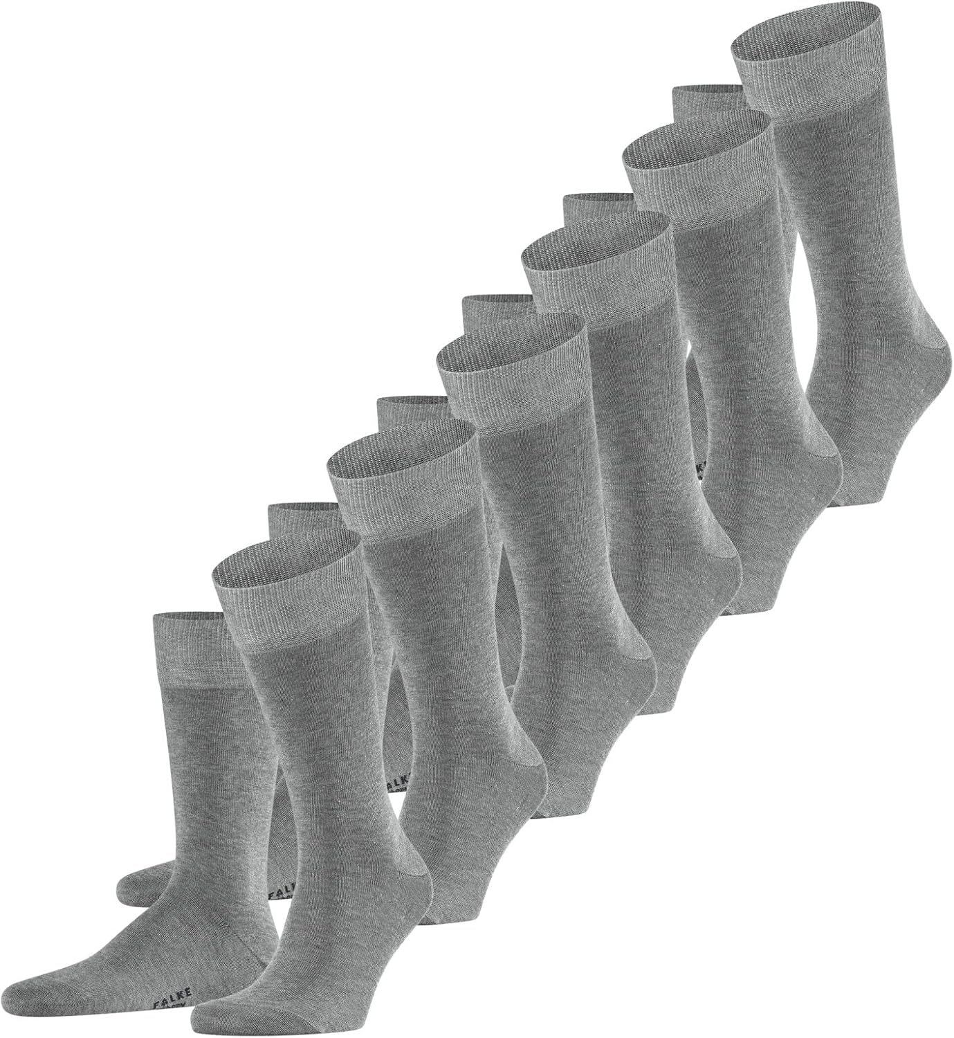 Detalle de FALKE Happy Herrensocken aus Baumwolle, 6 Paar, atmungsaktiv und verstärkt