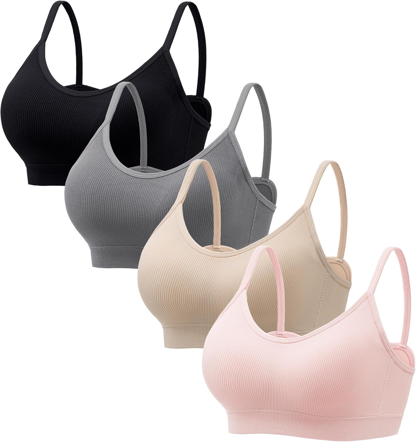 Thumbnail 6 de HBselect 4er BHS Damen ohne Bügel – Nahtloses Push-Up Bustier, Halt für Große Brüste