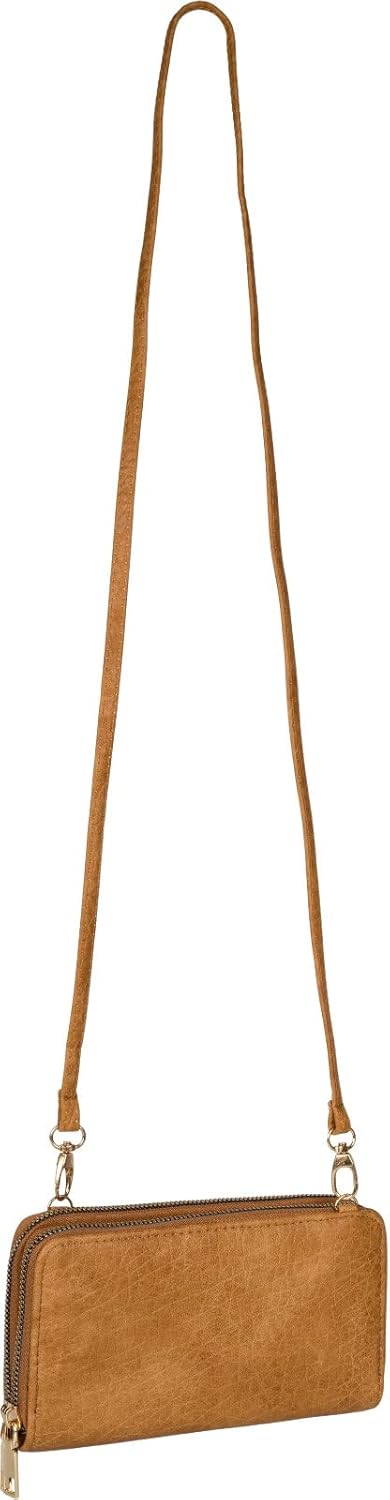 Detalle de styleBREAKER Donna 2 in 1 Mini Borsa a tracolla granulata: compatta, versatile e con doppi scomparti