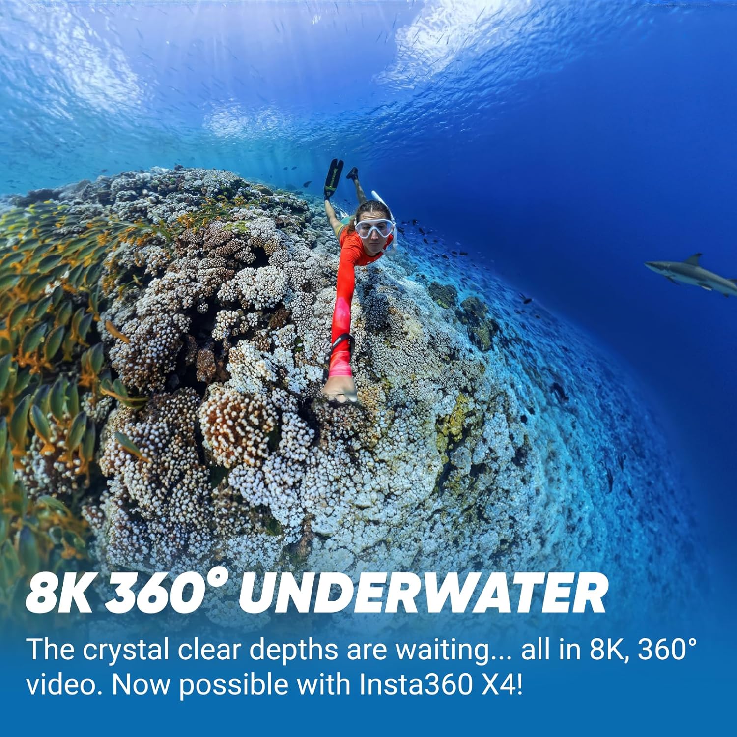 Thumbnail 1 de Insta360 X4 Invisible Dive Bundle: 8K 360 Video, 4K Action Lens, and Pro-Grade Stabilization