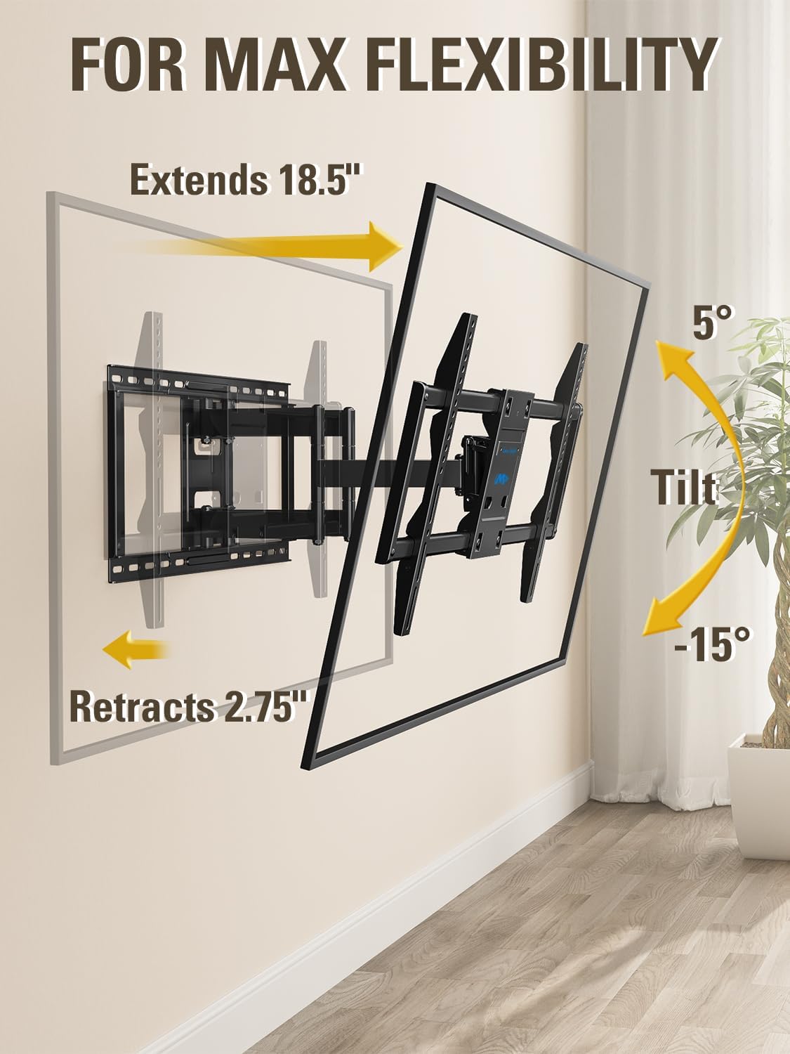 Thumbnail 2 de Mounting Dream MD2298-XL Full Motion TV Wall Mount (pre-assembled) for 42–90 inch TVs