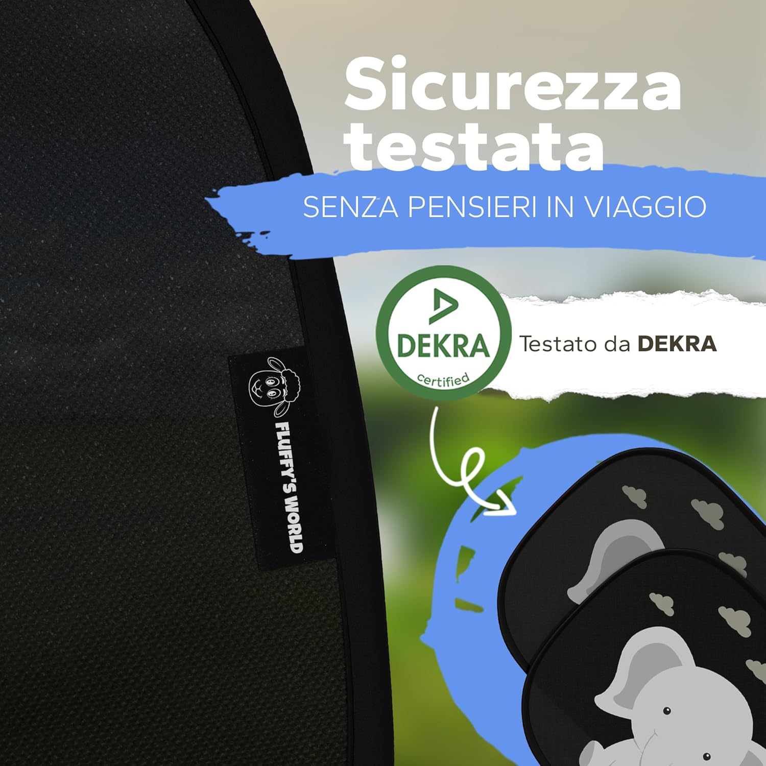 Thumbnail 6 de Parasole per auto Baby – Elefante per finestrini laterali