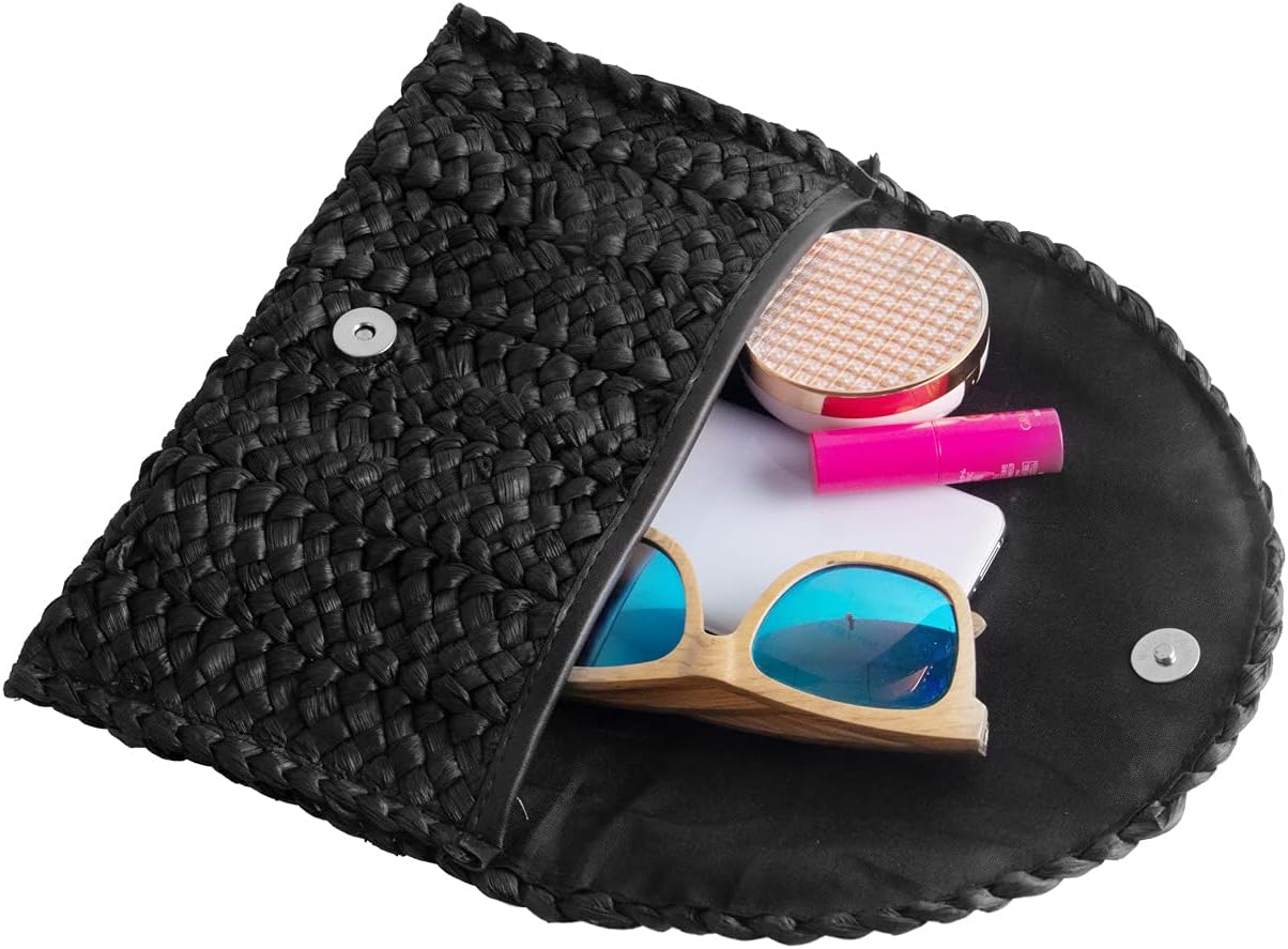 Thumbnail 5 de EVEOUT Handtasche Gewebtes Stroh 27,5 cm
