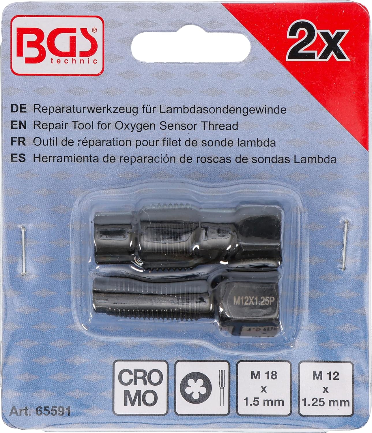 Thumbnail 3 de BGS 65591 Kit riparazione filetti sonda Lambda M18
