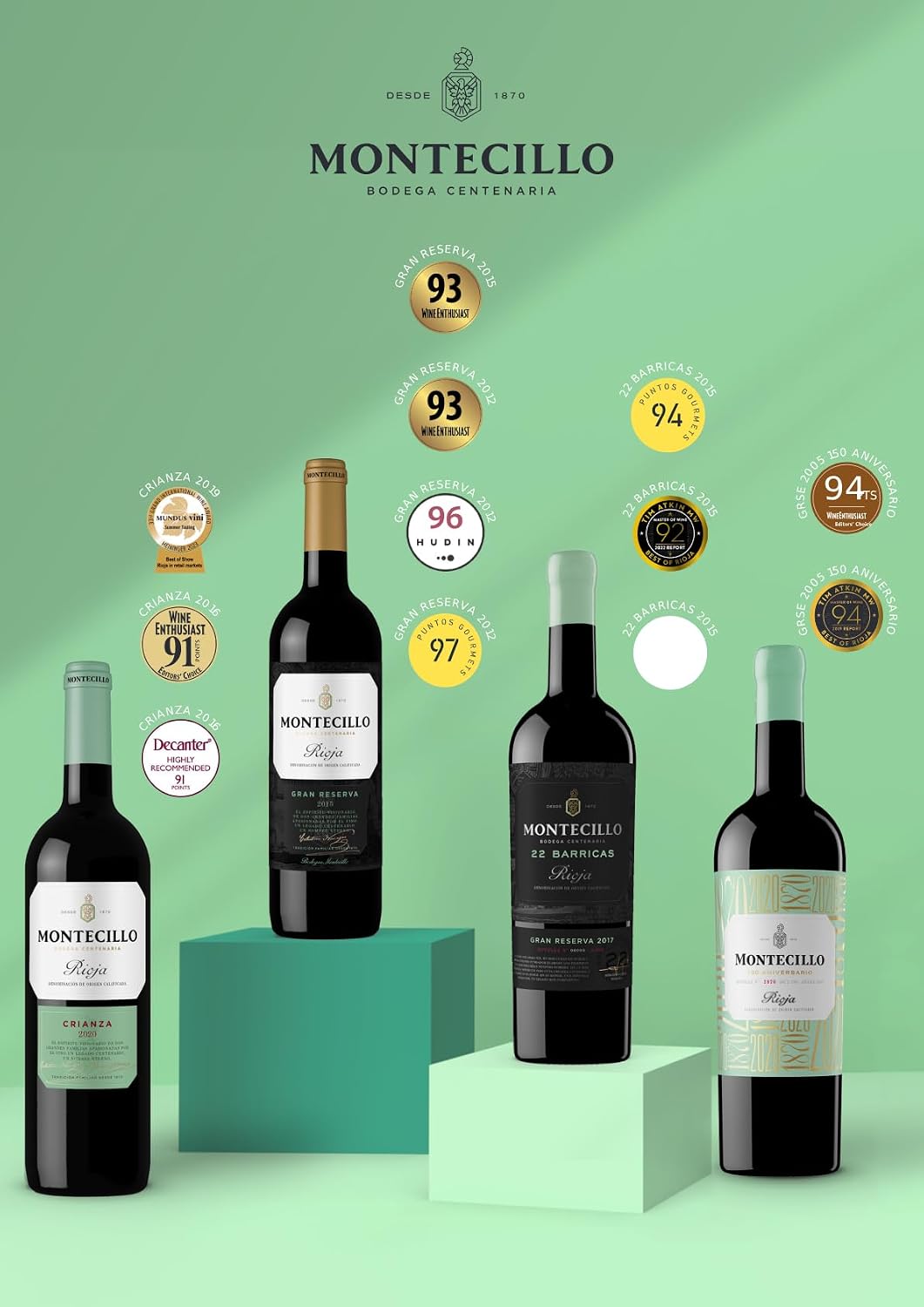 Thumbnail 3 de Montecillo Crianza Vino Tinto D.O. Rioja 75cl 🍷