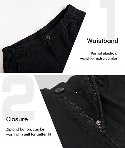 Thumbnail 3 de APTRO Mens Cargo Combat Shorts CS05 42 Black