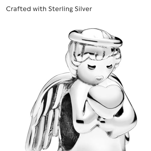 Detalle de PANDORA Charm „Engel der Liebe“ 798413C00 – Schutzengel aus Sterling-Silber