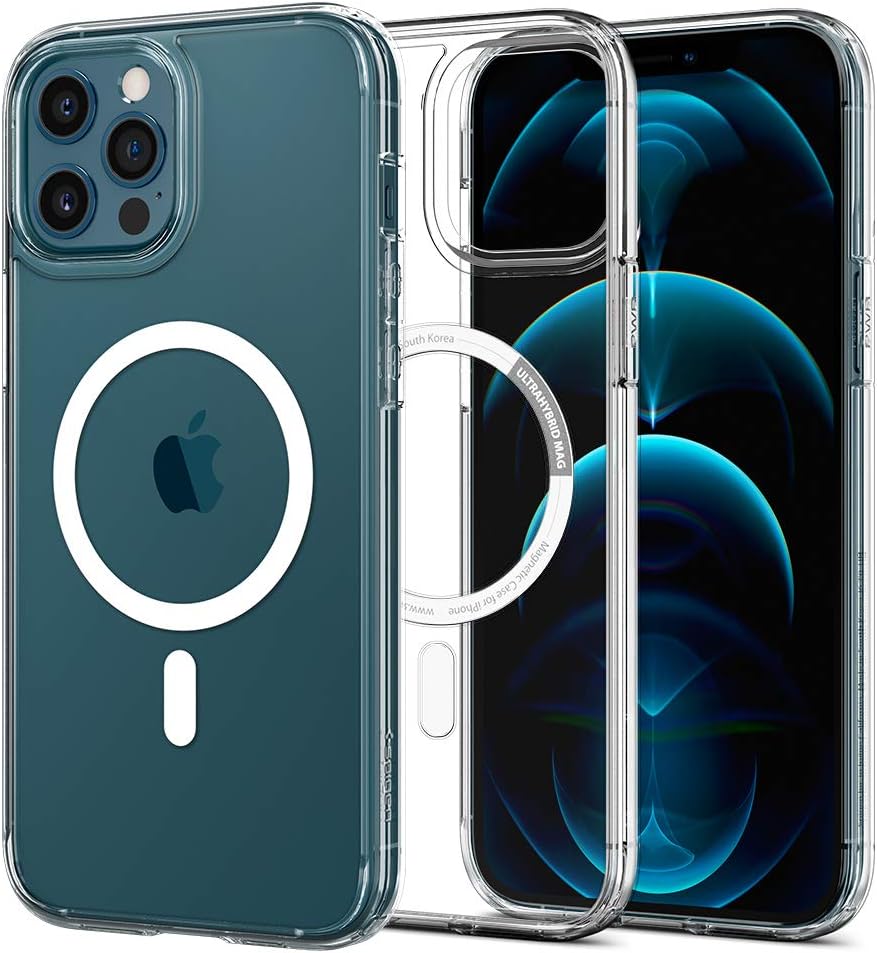Detalle de Spigen Ultra Hybrid Magfit Coque iPhone 12/12 Pro anti-jaunissement