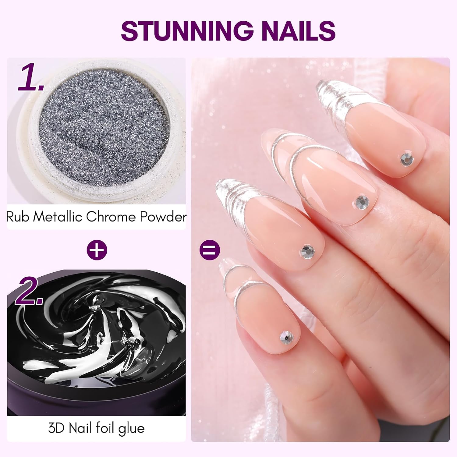 Thumbnail 5 de Makartt 3D Nail Gel Art Foil Kleber – 8 g Transferfolie 3-in-1 für Nail Art
