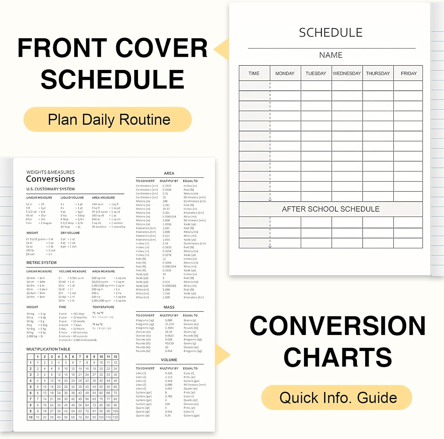 Thumbnail 6 de Oucaru Composition Notebooks, 70 Sheets