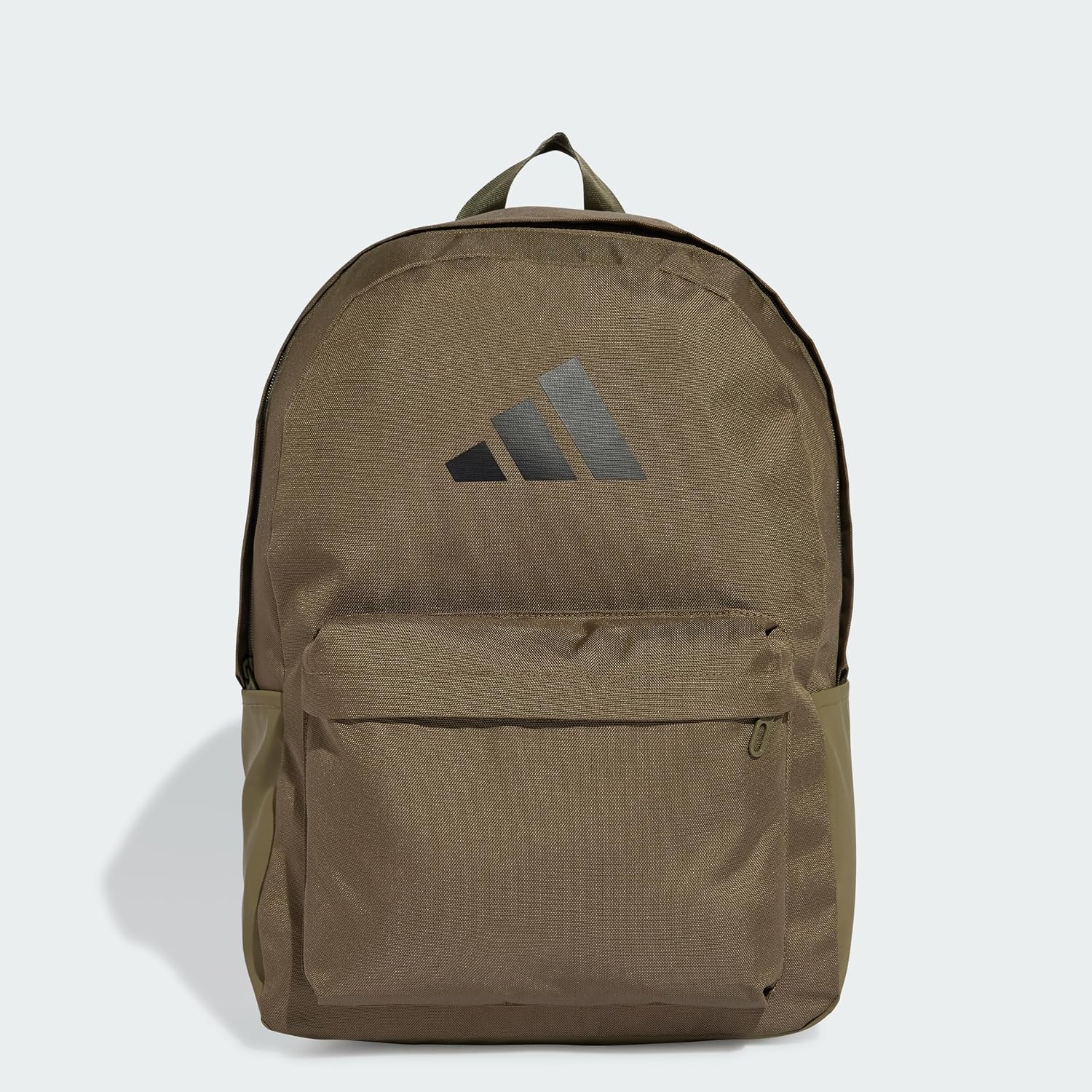 Detalle de adidas Unisex Classic 3Bars Backpack – Olive Strata/Black, 27,5 l, 15 × 31 × 44 cm