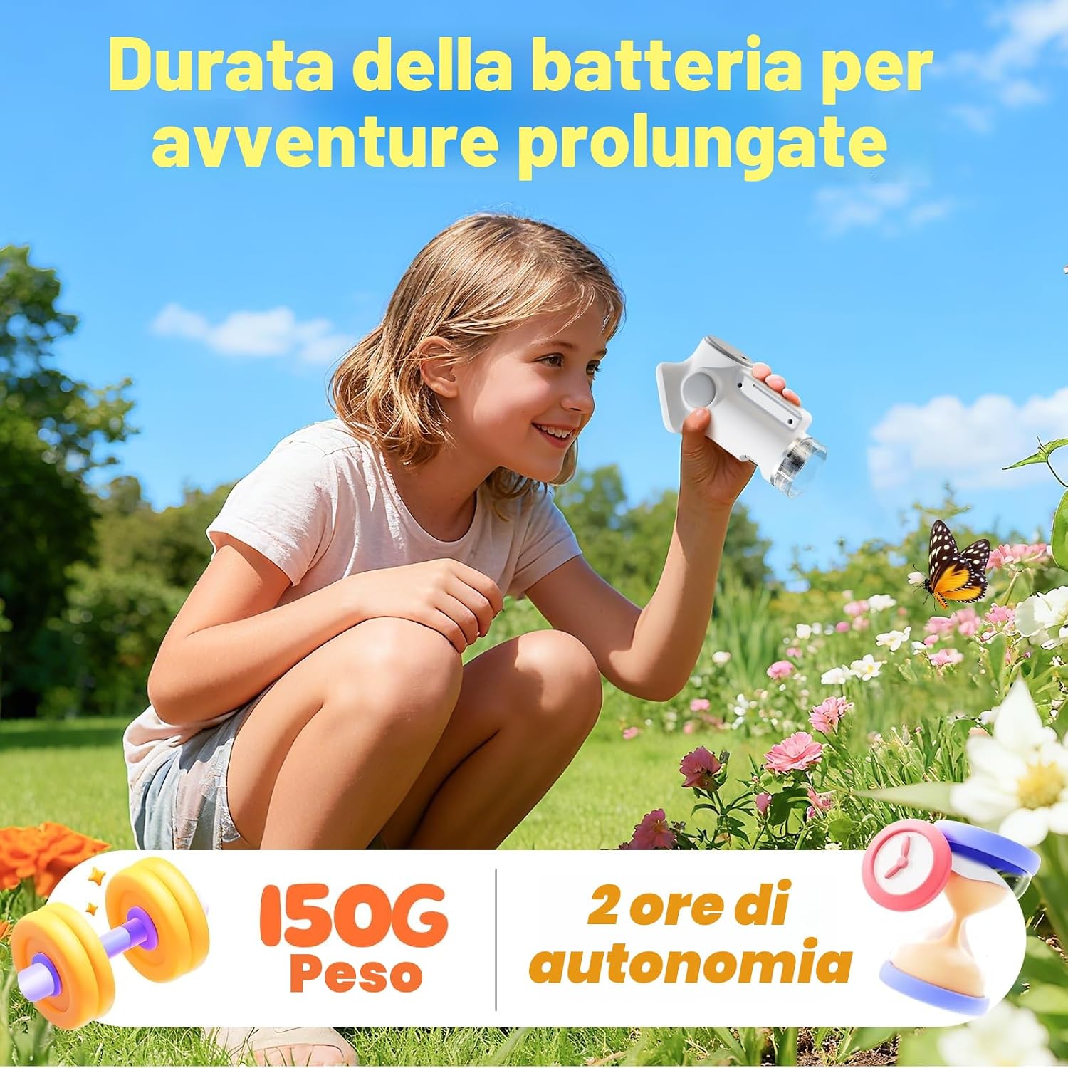 Thumbnail 4 de HEWEIMEI 1600X Microscopio digitale portatile 2" per bambini 🔬
