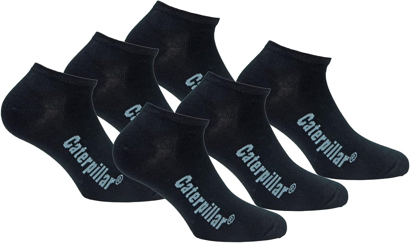 Detalle de CAT Caterpillar – Lot de 6 chaussettes de travail en coton pour hommes, taille conforme et confortables