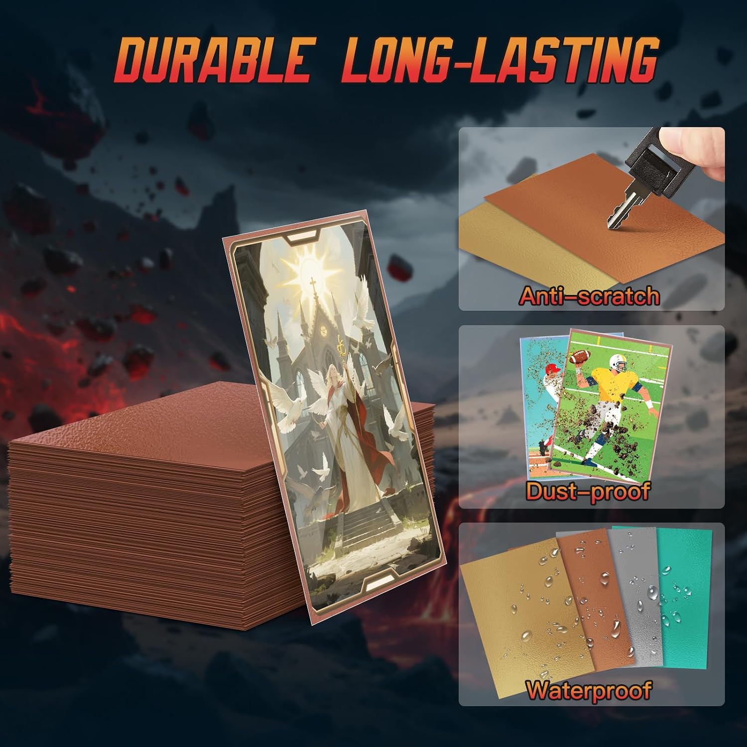 Detalle de 600ct Matte Card Sleeves – Premium Protectors for MTG, TCG and Collectible Cards