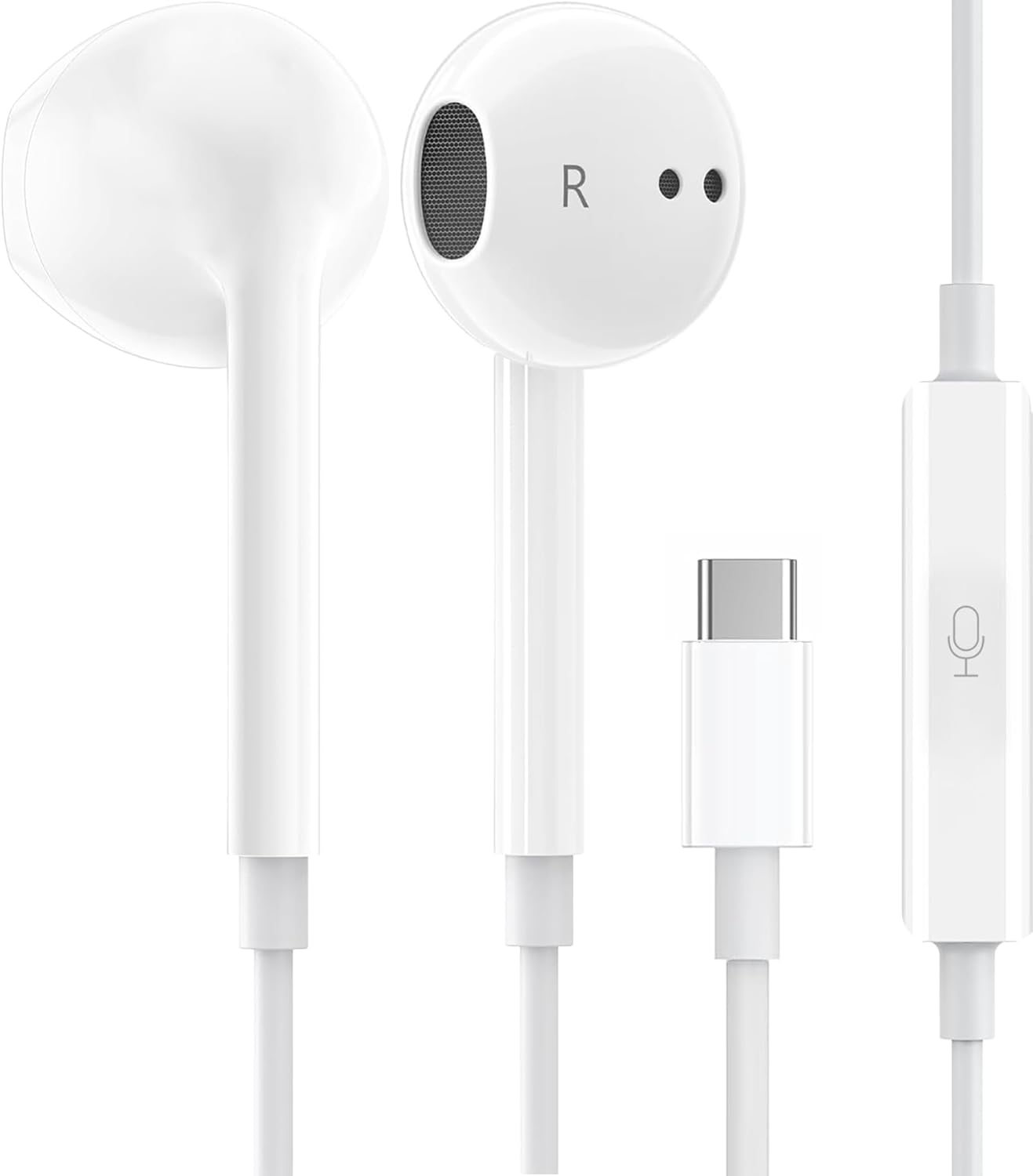 Detalle de Wabklove USB-C Wired Earphones for iPhone and USB-C Devices