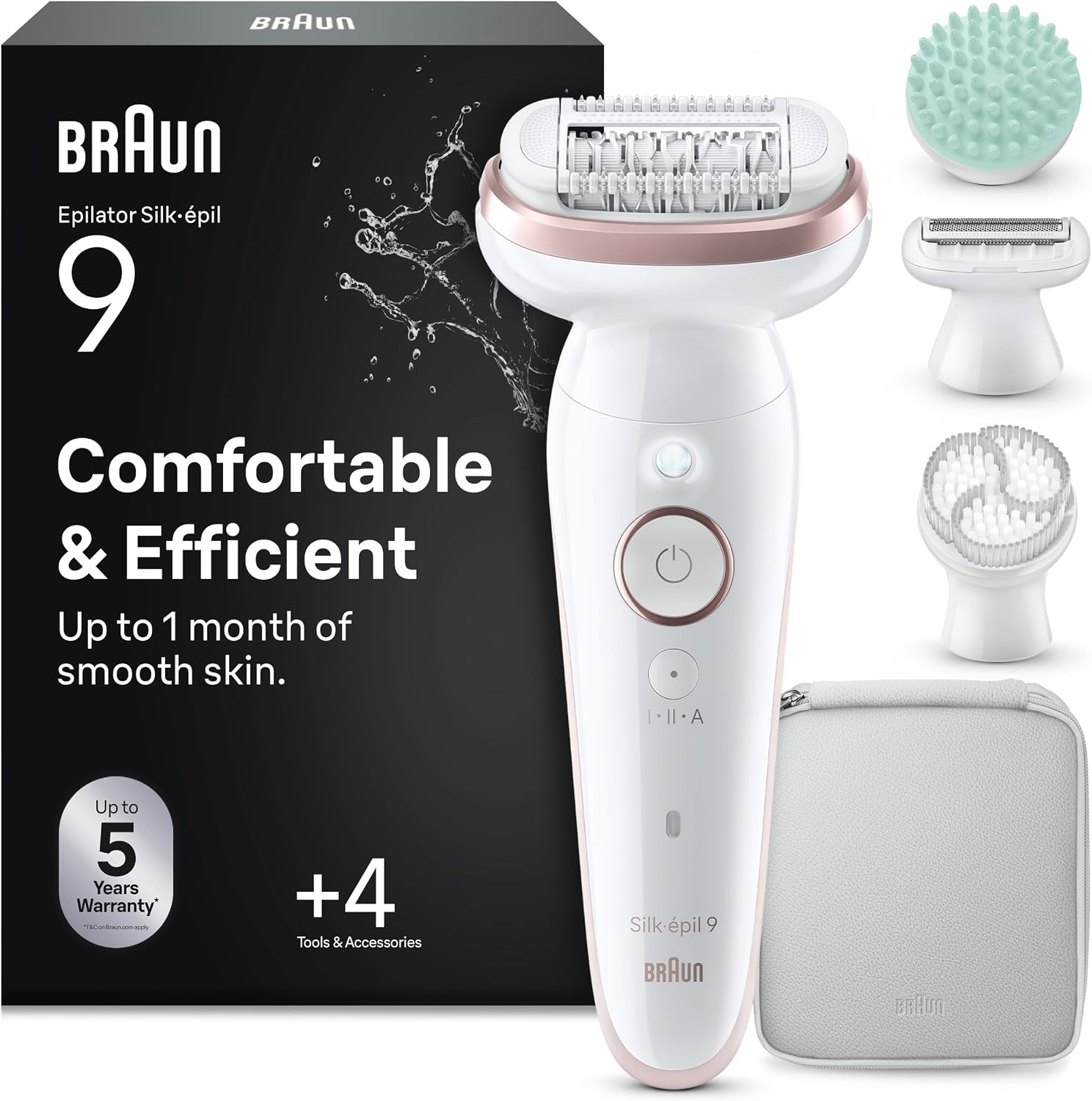 Thumbnail 6 de Braun Silk·épil 9 SkinSpa 9-080 : épilateur électrique femme étanche tout-en-un