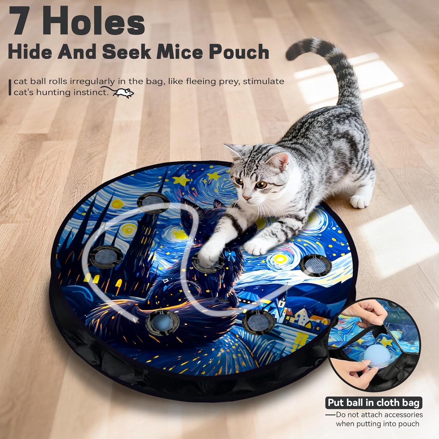 Thumbnail 2 de Zeepet Cat Toys 7 Hole Maze Ball Toy