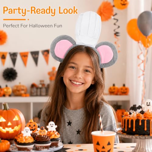 Thumbnail 7 de JOINPAYA Mouse Ears and Chef Hat Costume Headband