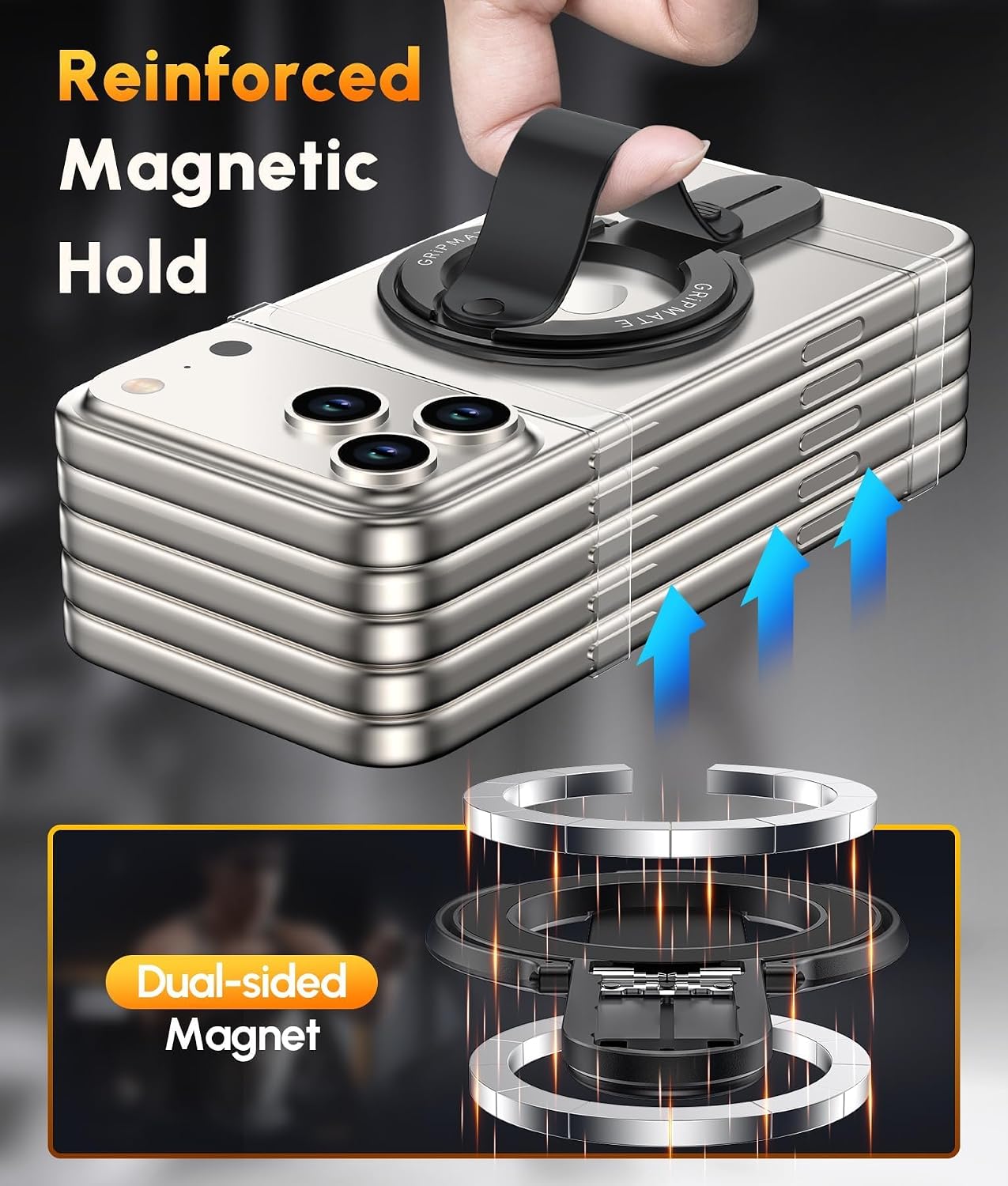 Detalle 2 de GripMate 2nd Magnetic Phone Ring Holder for MagSafe
