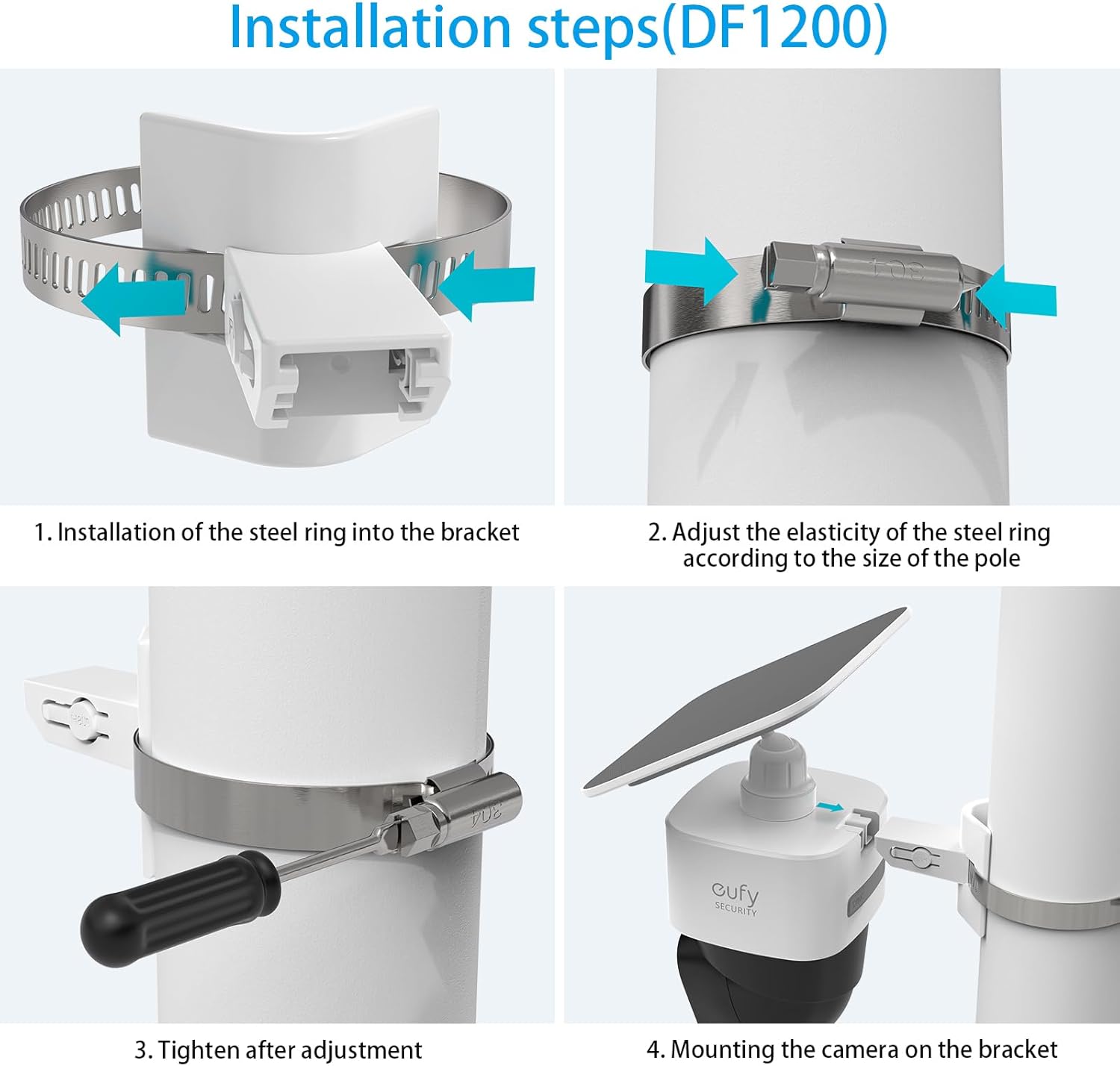 Thumbnail 4 de UIQELYS Pole Mount Bracket for Eufy SoloCam S340