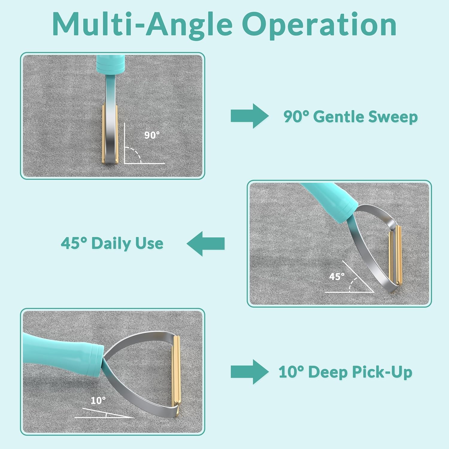 Thumbnail 5 de Deep Cleaner Pro Pet Hair Remover: Cat & Dog Hair Rake for Rugs, Couches, and More