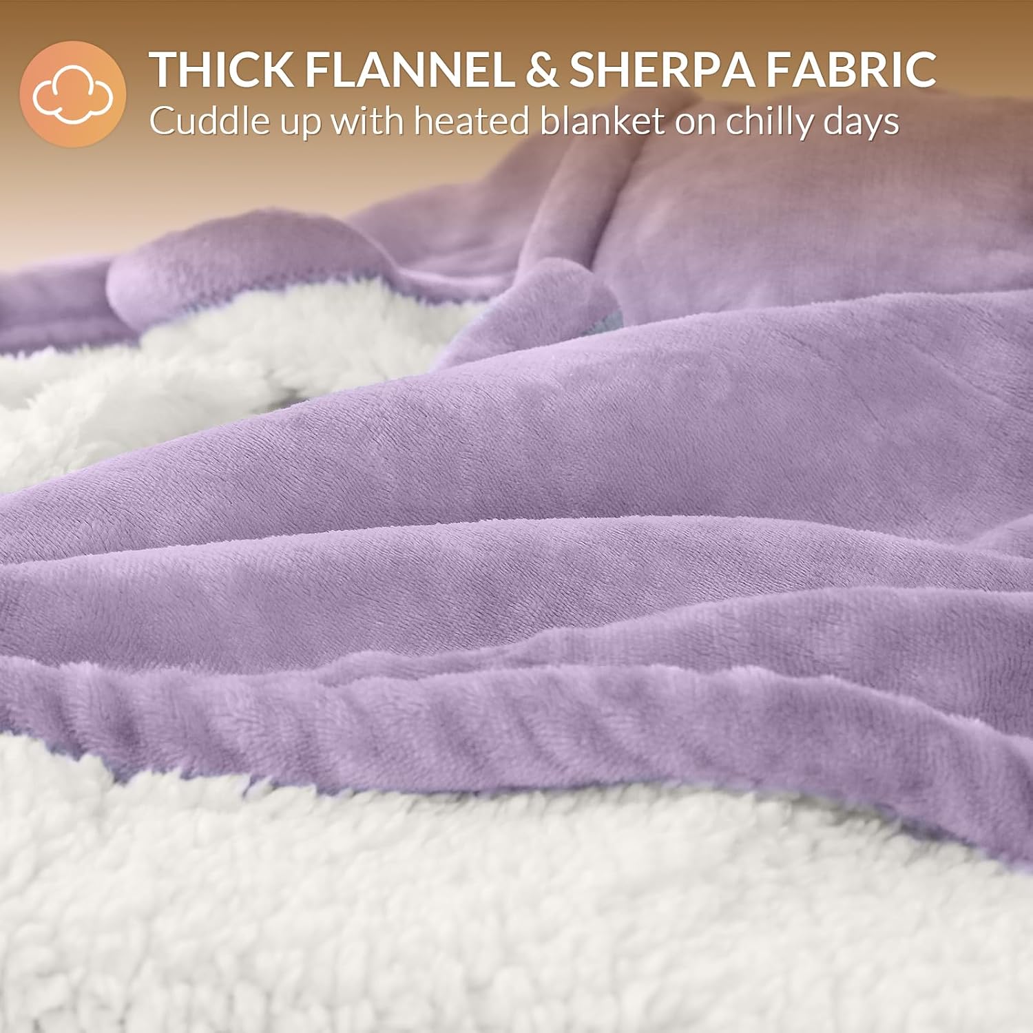Thumbnail 4 de HOMLYNS LuxeHeat Heated Blanket 160x130 cm