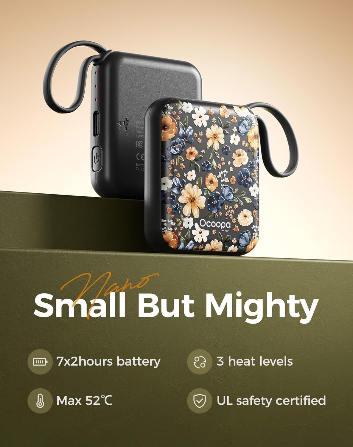 Thumbnail 2 de Ocoopa UT5 Nano Rechargeable Hand Warmer, 14Hrs