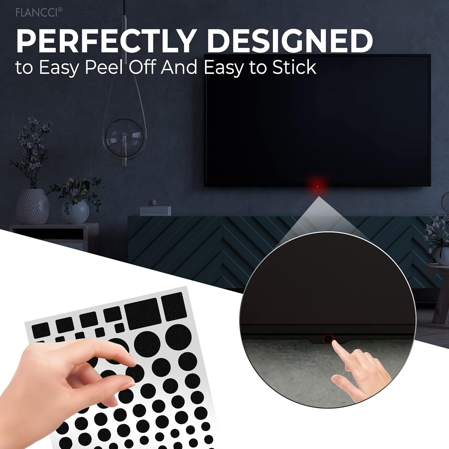 Detalle 2 de FLANCCI LED Light Blocking Stickers, 80% dimming