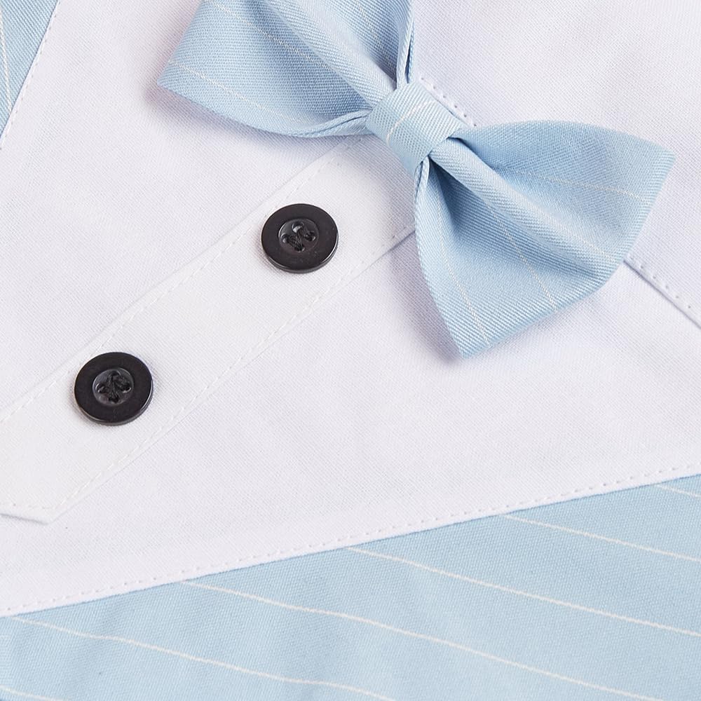 Detalle de BT Bear Dog Tuxedo Collar Bandana – Formal Pet Wear (Blue_S)