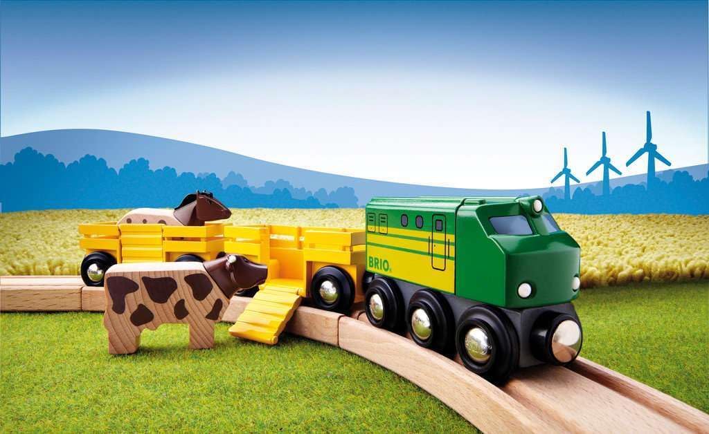 Detalle de BRIO Treno della Fattoria, 33404 – Stimola creatività e abilità logico-matematiche