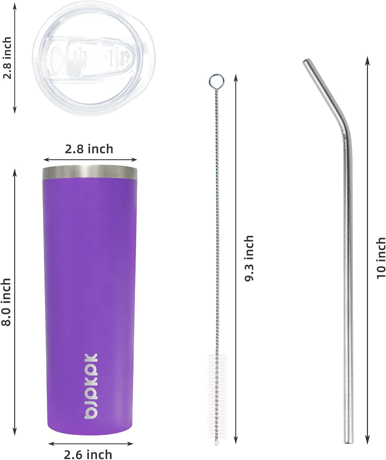 Detalle de BJPKPK Stainless Steel Tumbler 20 oz