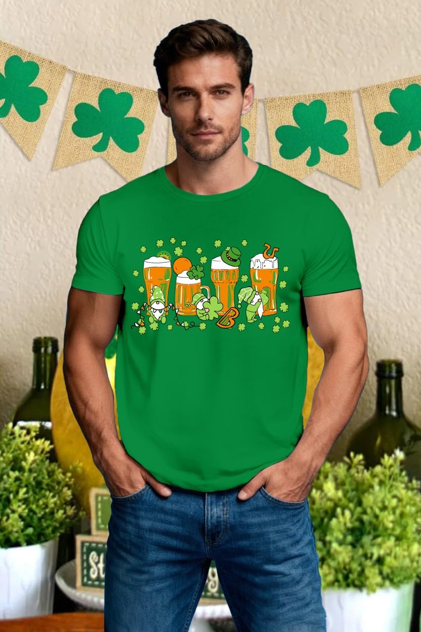 Thumbnail 1 de SUWATOIN St Patrick's Day T Shirt for Men – Shamrock & Beer Lover Tee