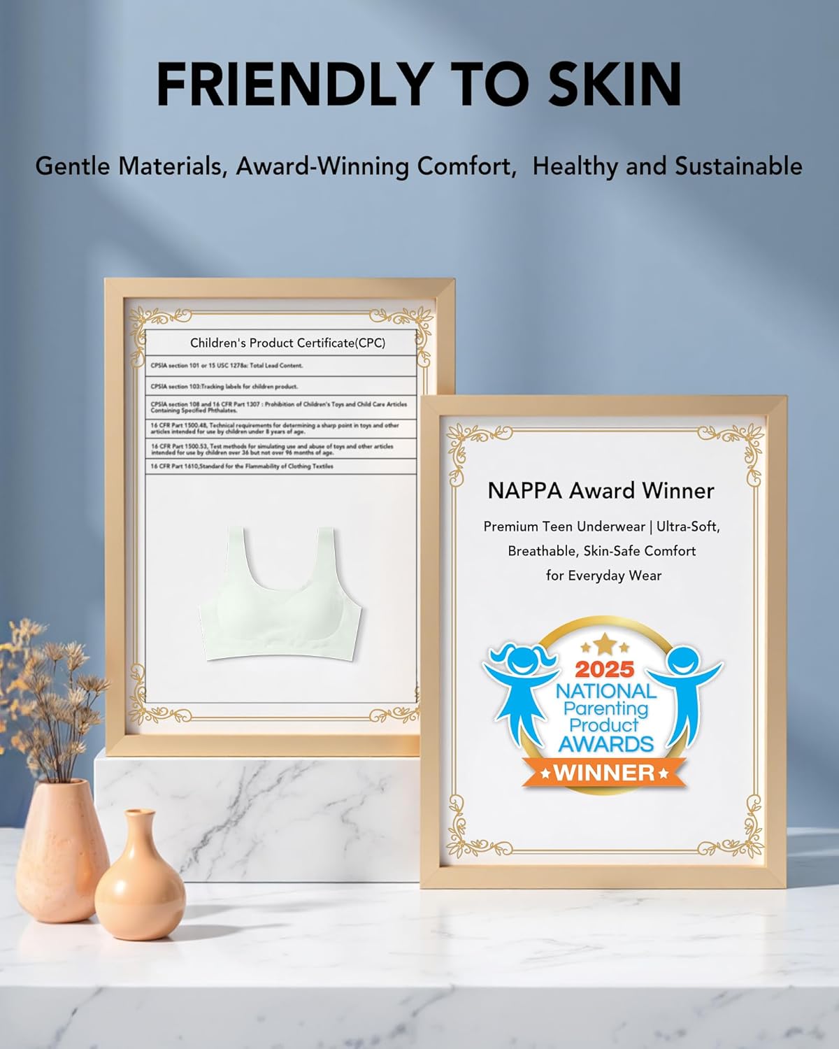 Thumbnail 5 de SALIA GIRL Girls’ Training Bras (10–16) Seamless Sports Bra with Removable Padding