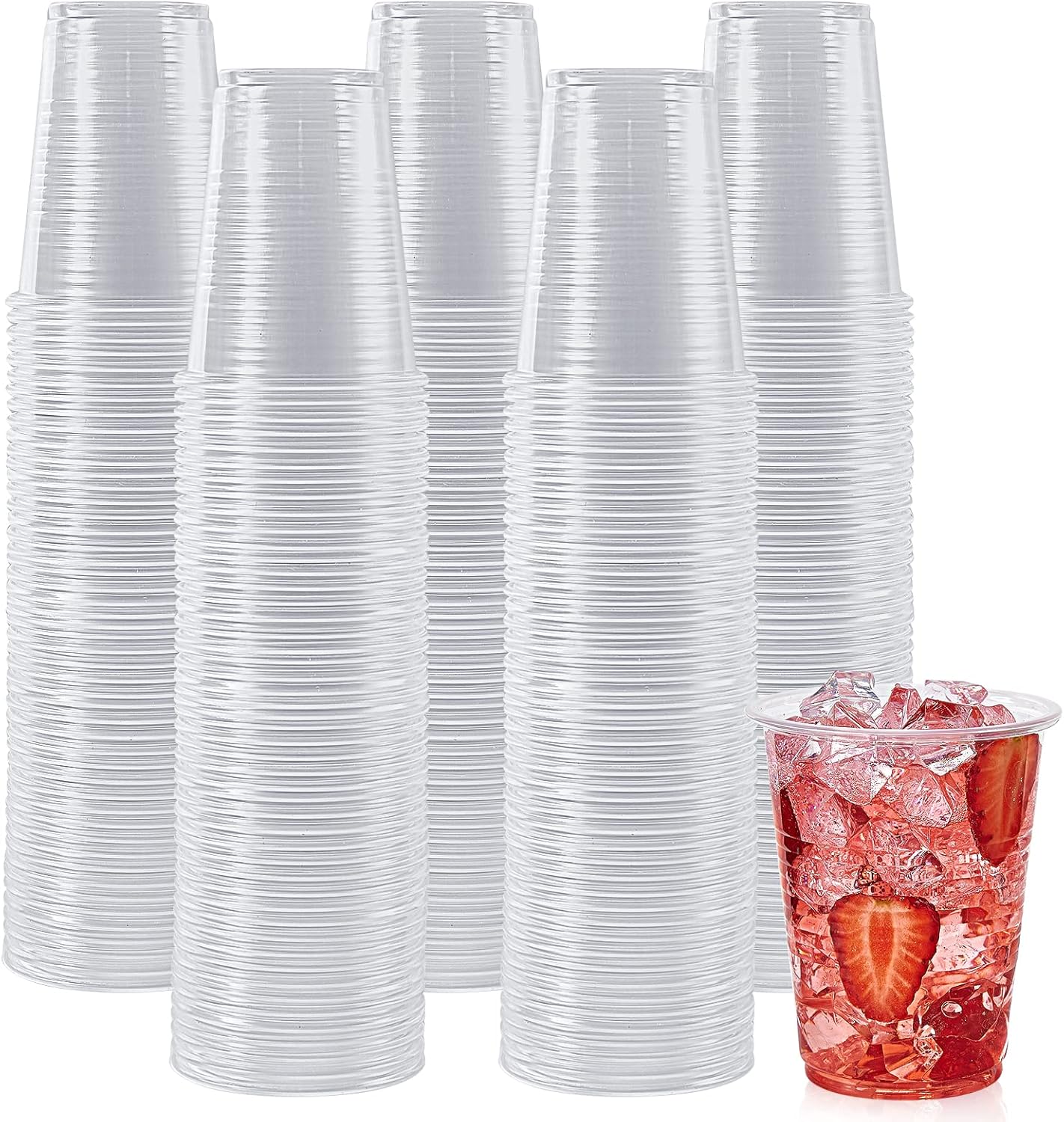 Detalle de Lilymicky 500 Pack 7 oz Clear Disposable Plastic Cups