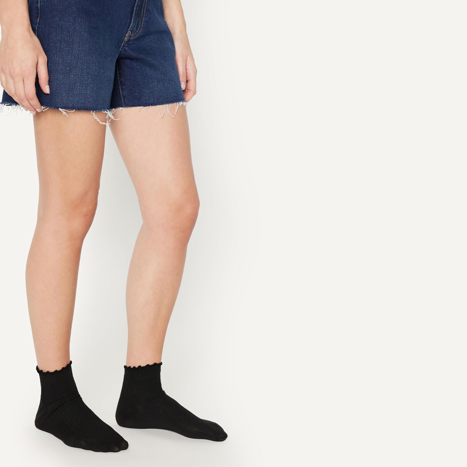Detalle 2 de Amazon Essentials Women’s Lettuce Edge Ankle Socks (6-pack)