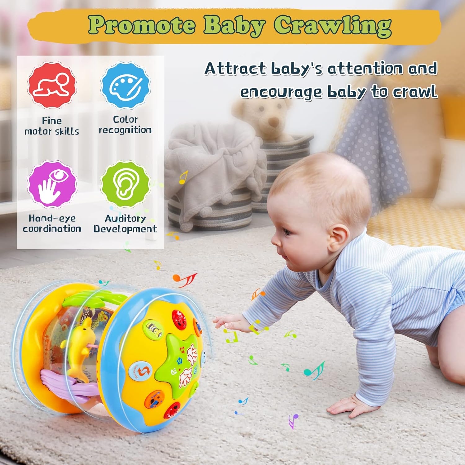 Thumbnail 2 de m zimoon Ocean Projector Baby Toy 8 modes