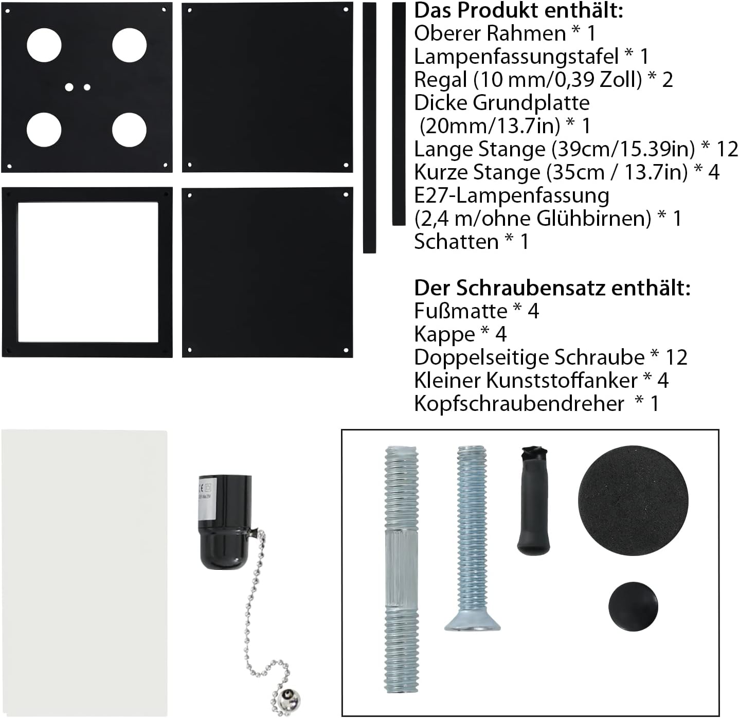 Thumbnail 6 de Fullwatt Stehlampe mit Holzregal 160 cm