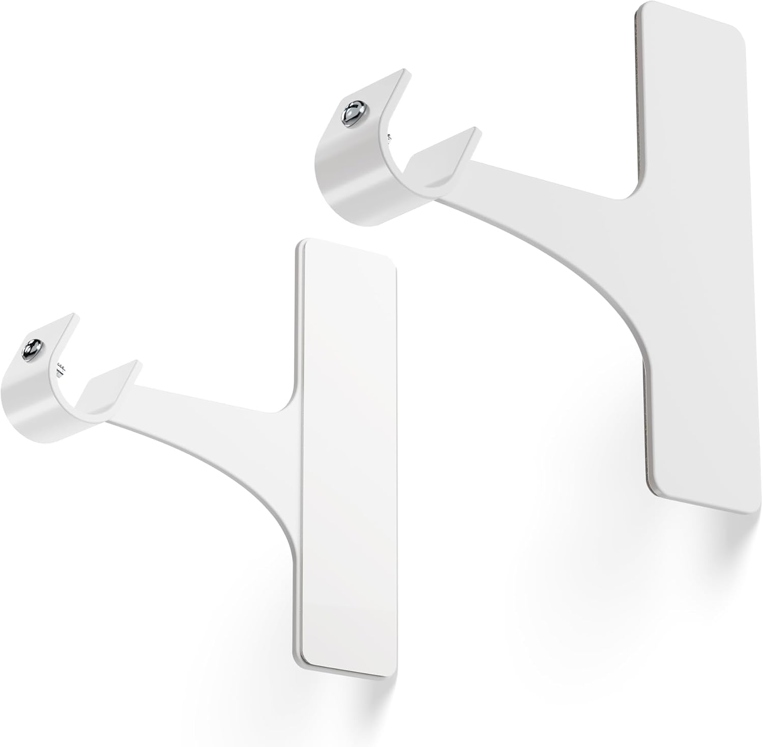 Support de tringle de rideaux niffgaff sans perçage, fixation autocollante (barres 19 à 28 mm) – lot de 2