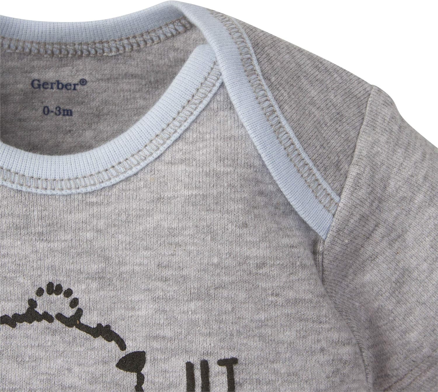 Detalle 2 de Gerber 5 Pack Onesies Bodys bébé garçon/fille – 5 bodies en coton côtelé