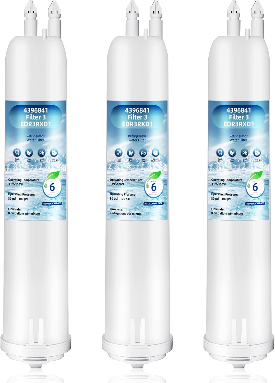 Detalle 2 de everydrop by Whirlpool Ice and Water Refrigerator Filter 3 (EDR3RXD1) — A Practical Choice for Clean Ice and Water